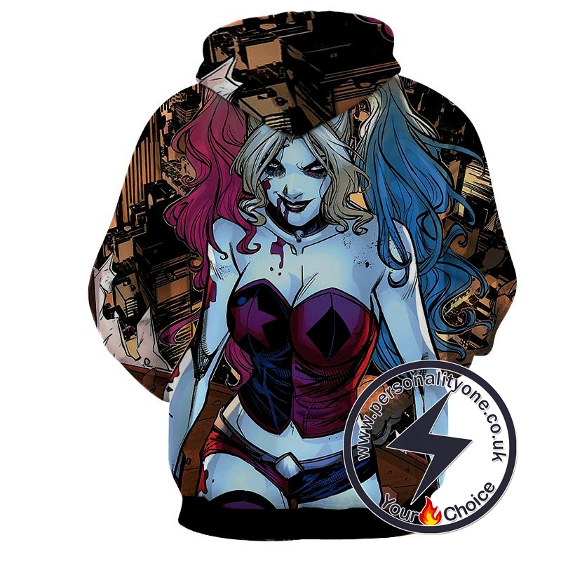 Harley Quinn - Harley Quinn 3D - Hoodies